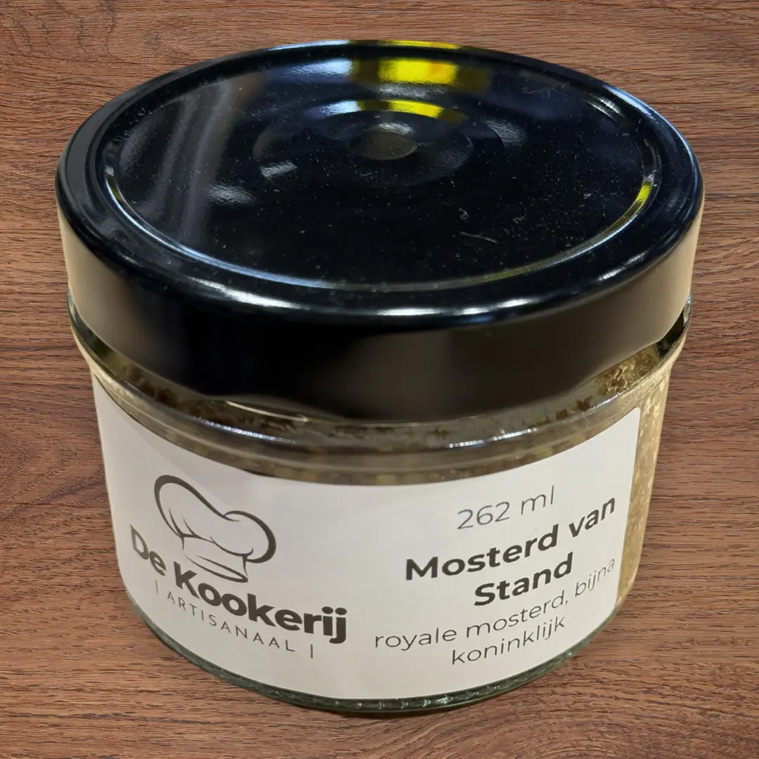 Mosterd van Stand – Royale artisanale mosterd, elegant en gelaagd van smaak