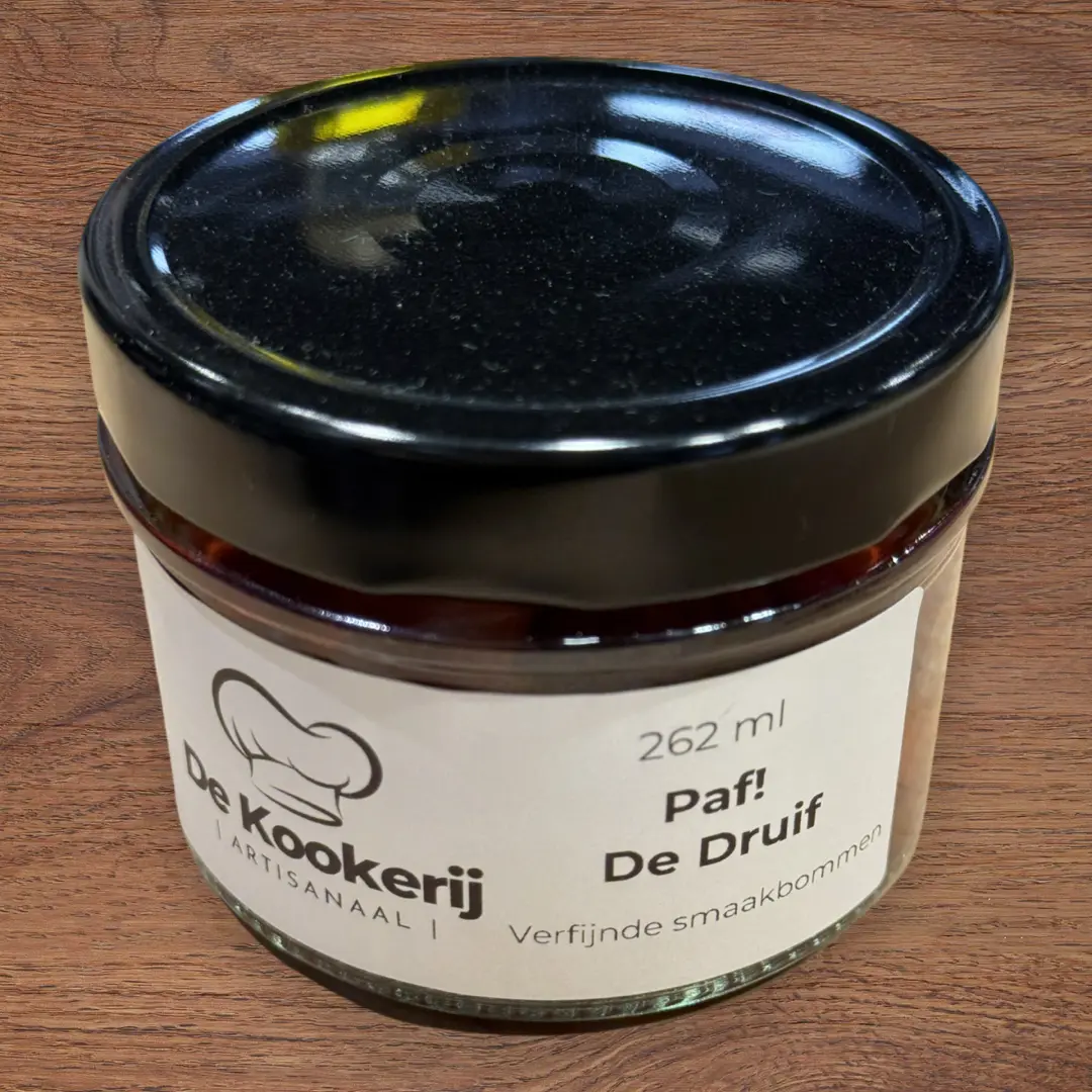 Paf! De Druif – Ingelegde druiven met zoetzure kruiding, perfect bij kaas of charcuterie