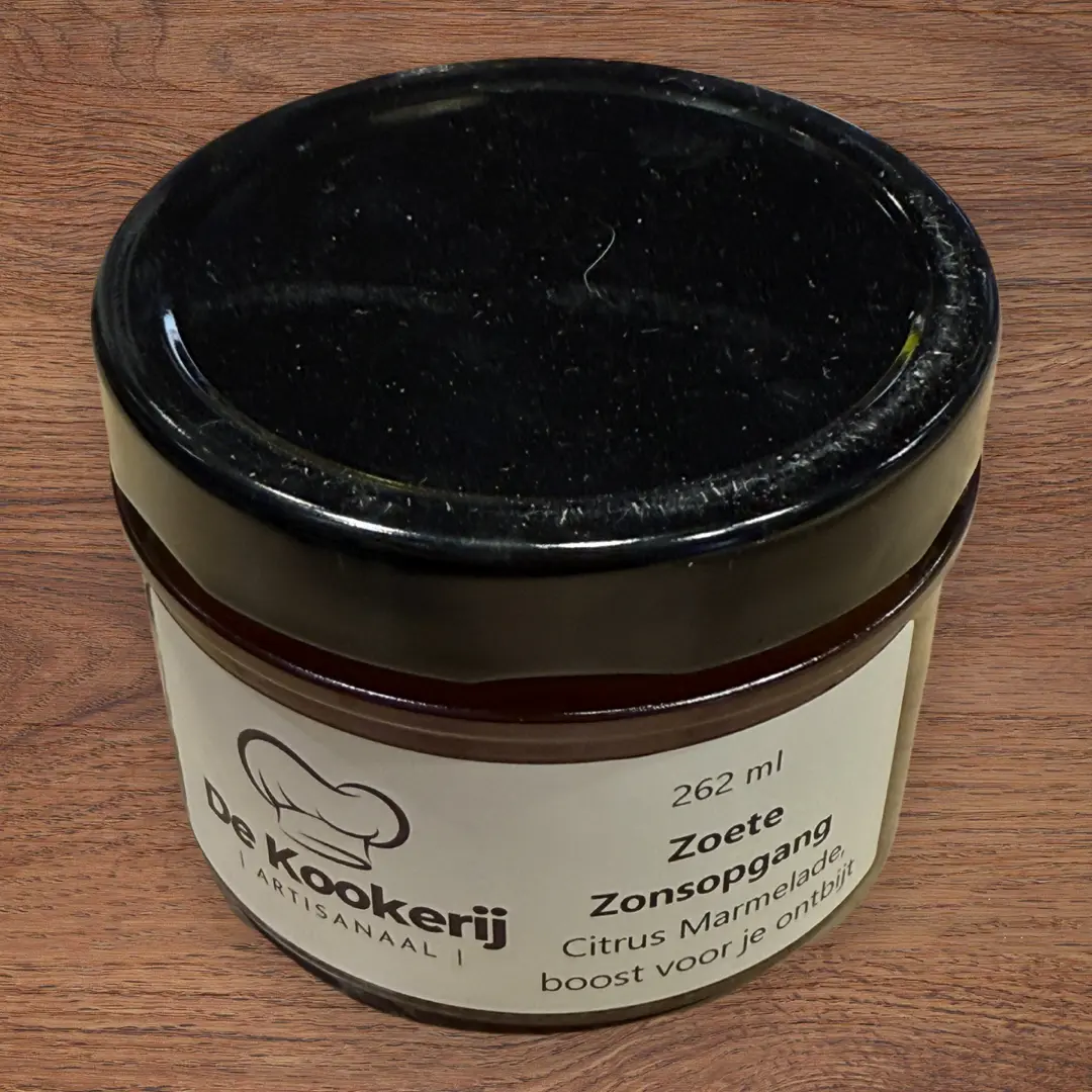 Zoete Zonsopgang – Citrus marmelade met sinaasappel en citroen, fris en levendig