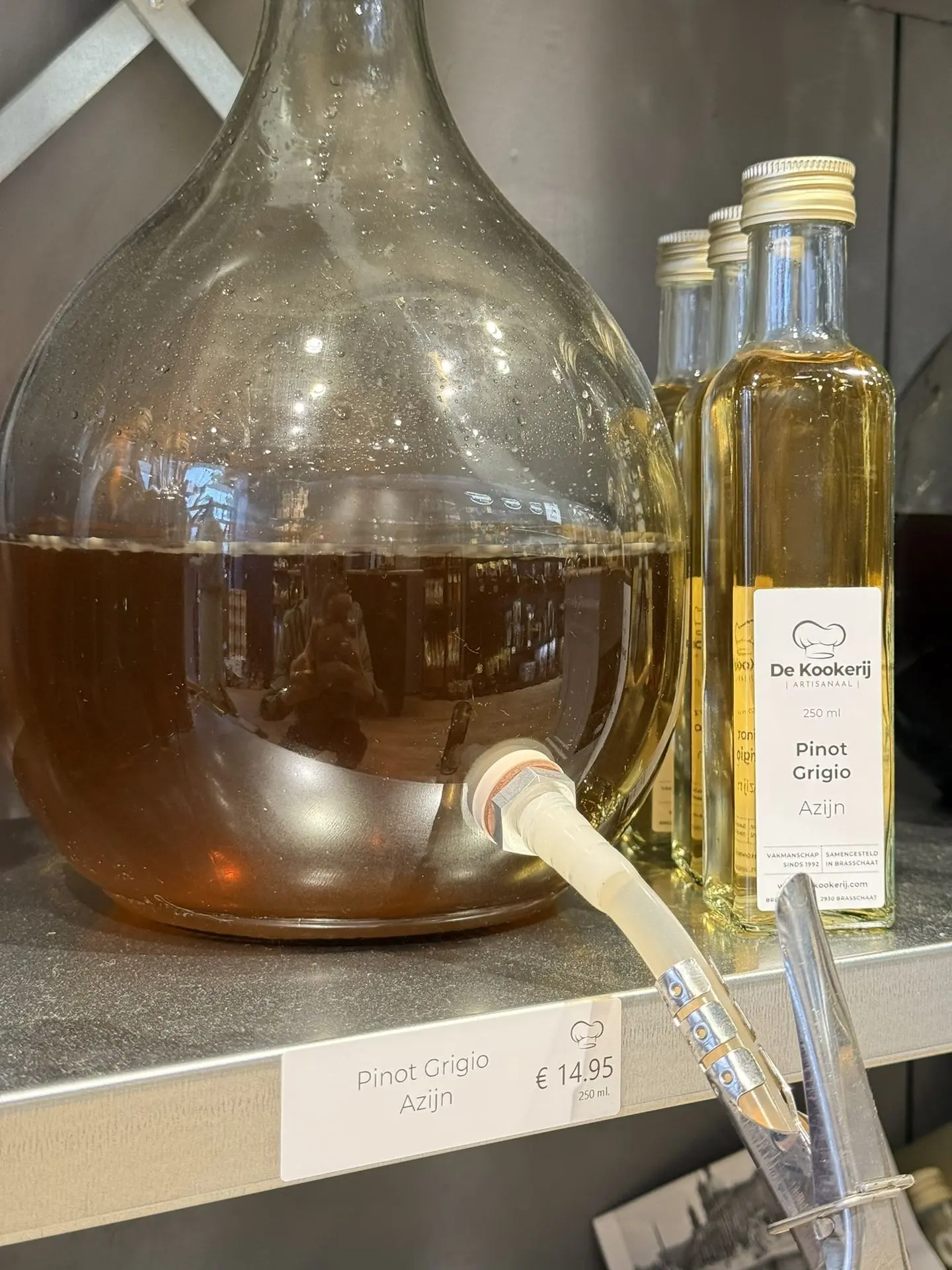 Pinot Grigio azijn – Wijnazijn met frisse citrus- en perziktoetsen, licht en elegant