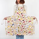 Now Designs Field Mushrooms Chef's Kitchen Apron, 28 X 32 in