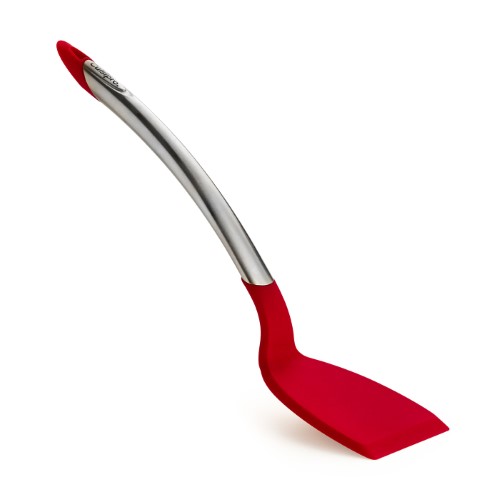 Spatel met silicone - rood