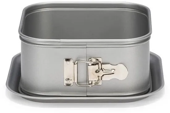 Springvorm m/hoge rand + lekrand silver-top Ø18cm H8.5cm