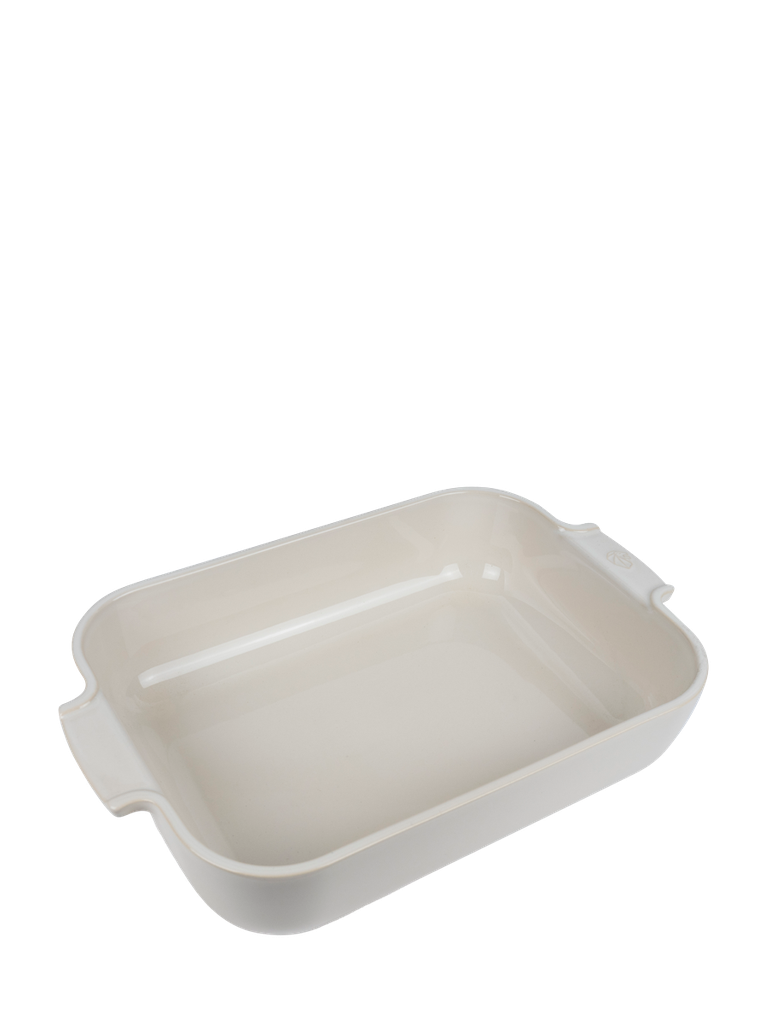 Ceramic Rectangular Baker Ecru, 36 Cm – 14.25in Appolia