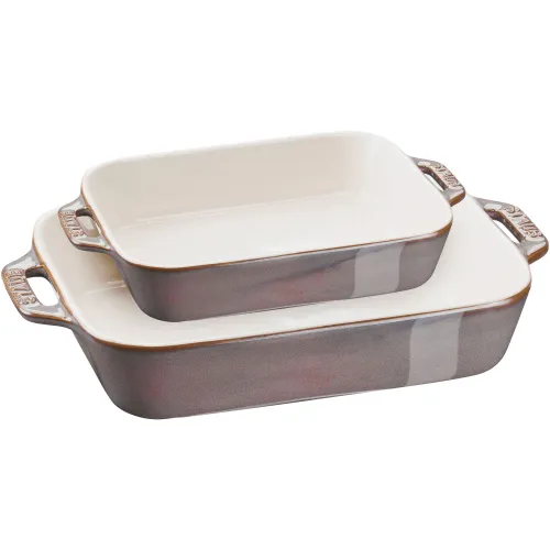 Set Gratineerschalen 20 & 27 cm Taupe