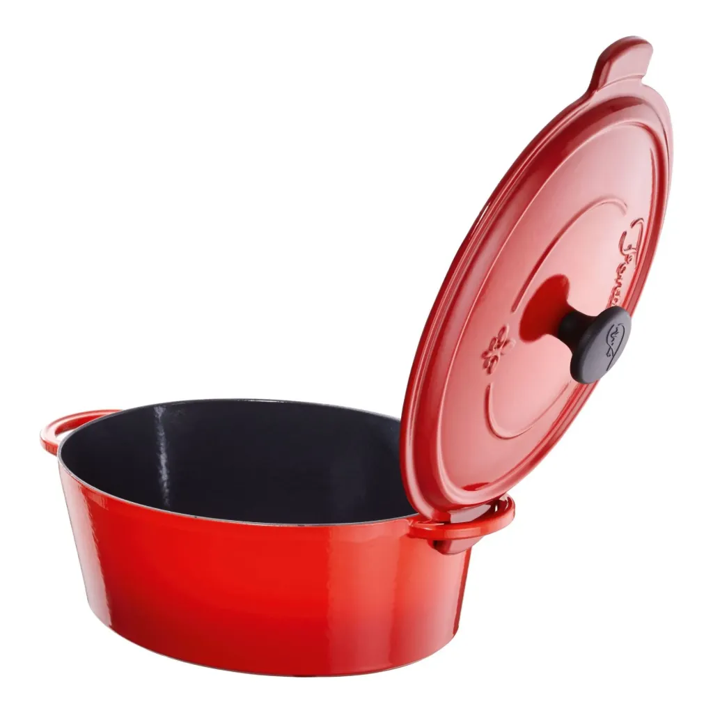 Cocotte Fontignac 6 ltr. 33 cm, ovaal rood