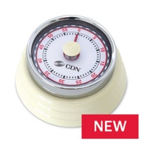 CDN MT4-W Compact 60 Min Mechanical Timer-White  White