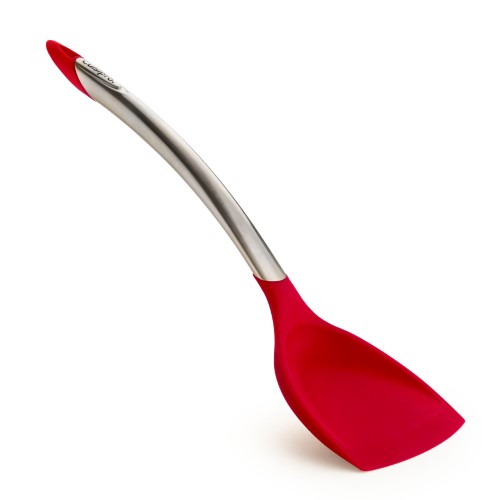 Cuisipro Silicone & Stainless Steel Wok Turner, Red