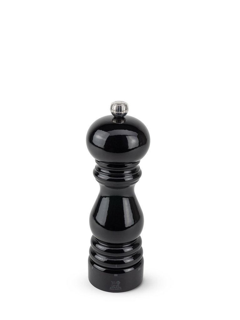 Manual Salt Mill in Wood, U'Select , Black Gloss, 18 Cm - 7in Paris U'Select