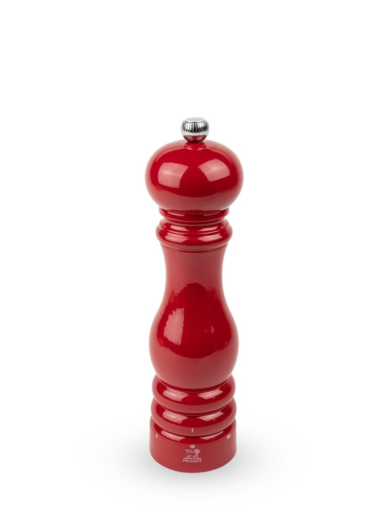 Manual Salt Mill in Wood, U'Select , Passion Red Gloss, 22cm - 8,75In Paris U'Select