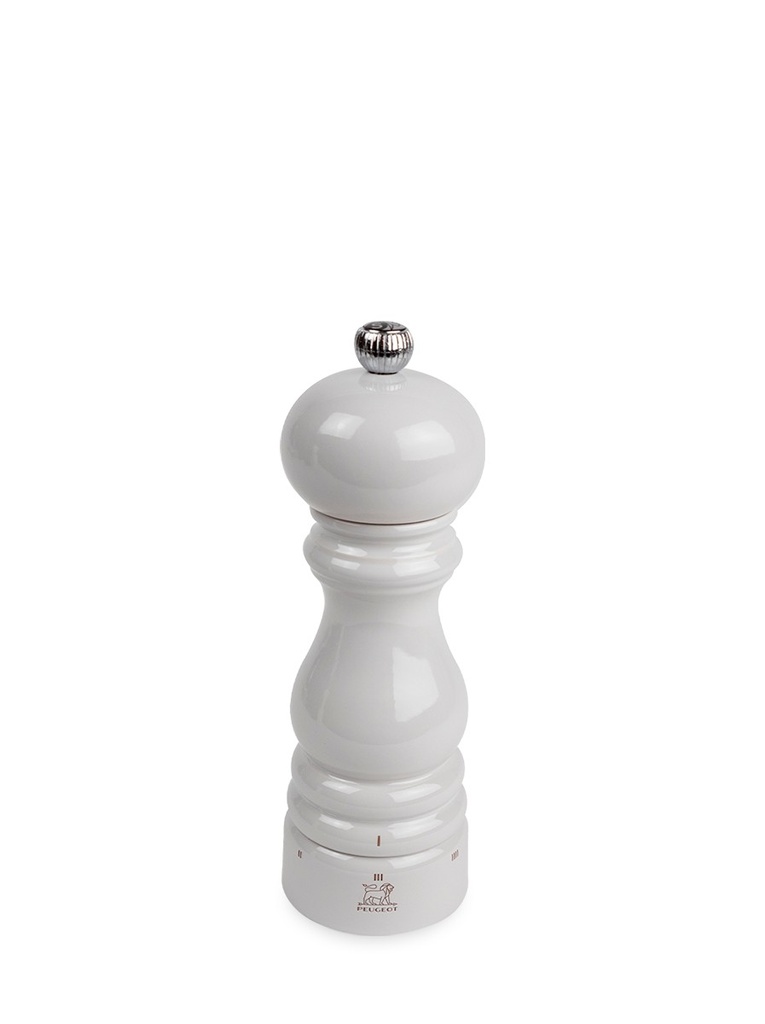 Manual Salt Mill in Wood, U'Select , Pearl Grey Gloss, 18cm - 7In Paris U'Select