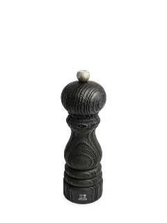 Pepermolen Houtstructuur Zwart 18 cm (gerecycled Hout)