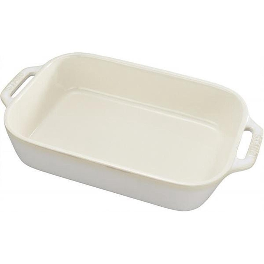 Ceram Gratineerschaal 34x24 ivoor