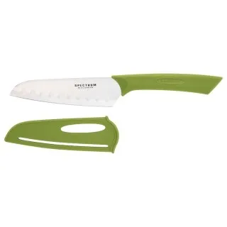 Santoku Mes spinaziegroen 12.5 cm.