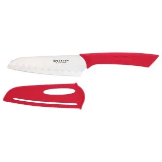 Santoku Mes rood 12.5 cm