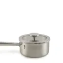Steelpan/Sauspan 16 cm met glasdeksel downdraft