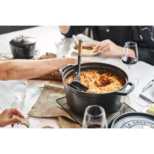 Ronde cocotte 26 cm - zwart